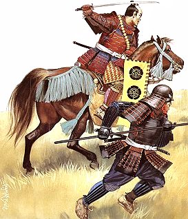 Oda Nobunaga attaquant le camp Imagawa